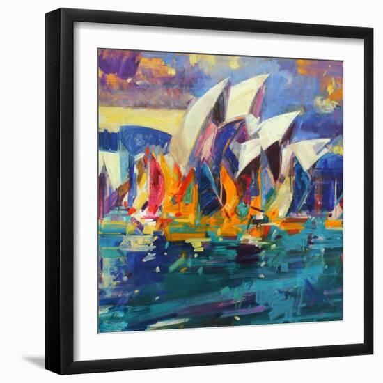 Sydney Flying Colours, 2012-Peter Graham-Framed Giclee Print