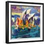 Sydney Flying Colours, 2012-Peter Graham-Framed Giclee Print