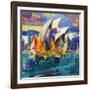 Sydney Flying Colours, 2012-Peter Graham-Framed Giclee Print