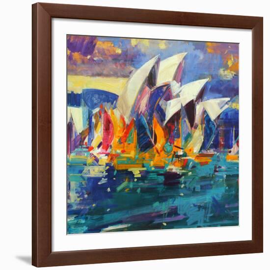 Sydney Flying Colours, 2012-Peter Graham-Framed Giclee Print