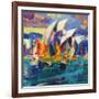 Sydney Flying Colours, 2012-Peter Graham-Framed Giclee Print