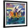 Sydney Flying Colours, 2012-Peter Graham-Framed Giclee Print