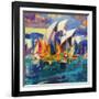 Sydney Flying Colours, 2012-Peter Graham-Framed Giclee Print