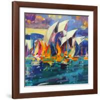 Sydney Flying Colours, 2012-Peter Graham-Framed Giclee Print