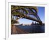 Sydney Harbor Bridge and Sydney Opera House, Australia-David Wall-Framed Photographic Print
