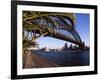 Sydney Harbor Bridge and Sydney Opera House, Australia-David Wall-Framed Photographic Print