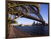 Sydney Harbor Bridge and Sydney Opera House, Australia-David Wall-Framed Photographic Print