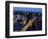 Sydney Harbor Bridge at Night, Sydney, Australia-David Wall-Framed Photographic Print