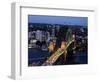 Sydney Harbor Bridge at Night, Sydney, Australia-David Wall-Framed Photographic Print