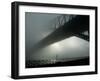 Sydney Harbor Bridge is Covered by a Thick Vail of Fog in the Early Hours of the Morning-null-Framed Photographic Print