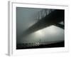 Sydney Harbor Bridge is Covered by a Thick Vail of Fog in the Early Hours of the Morning-null-Framed Photographic Print