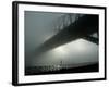 Sydney Harbor Bridge is Covered by a Thick Vail of Fog in the Early Hours of the Morning-null-Framed Photographic Print