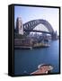 Sydney Harbor Bridge, Sydney, Australia-David Wall-Framed Stretched Canvas