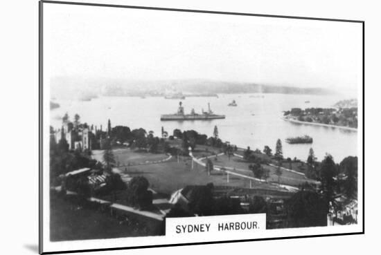 Sydney Harbour, Australia, 1928-null-Mounted Giclee Print