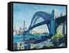 Sydney Harbour Bridge, 1995-Ted Blackall-Framed Stretched Canvas
