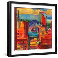 Sydney Harbour Bridge, 2012-Peter Graham-Framed Giclee Print