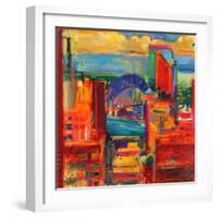 Sydney Harbour Bridge, 2012-Peter Graham-Framed Giclee Print