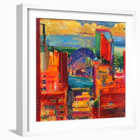 Sydney Harbour Bridge, 2012-Peter Graham-Framed Giclee Print