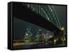 Sydney Harbour Bridge and Skyline, Sydney, New South Wales, Australia, Pacific-Neale Clarke-Framed Stretched Canvas