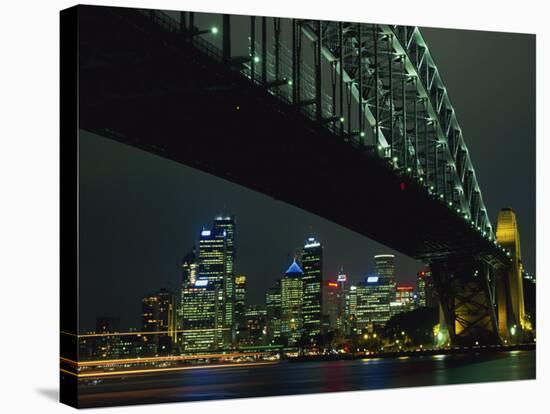 Sydney Harbour Bridge and Skyline, Sydney, New South Wales, Australia, Pacific-Neale Clarke-Stretched Canvas