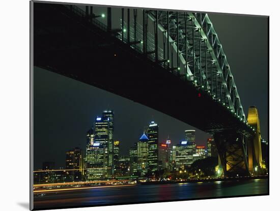 Sydney Harbour Bridge and Skyline, Sydney, New South Wales, Australia, Pacific-Neale Clarke-Mounted Photographic Print