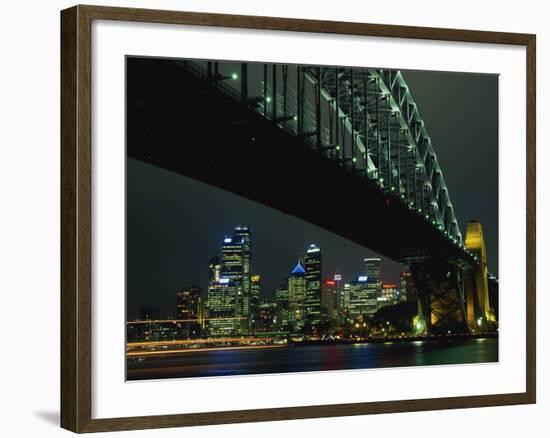 Sydney Harbour Bridge and Skyline, Sydney, New South Wales, Australia, Pacific-Neale Clarke-Framed Photographic Print