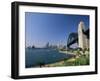 Sydney Harbour Bridge and Skyline, Sydney, New South Wales, Australia-Neale Clarke-Framed Photographic Print