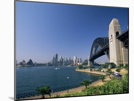 Sydney Harbour Bridge and Skyline, Sydney, New South Wales, Australia-Neale Clarke-Mounted Photographic Print