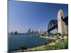 Sydney Harbour Bridge and Skyline, Sydney, New South Wales, Australia-Neale Clarke-Mounted Photographic Print