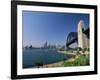 Sydney Harbour Bridge and Skyline, Sydney, New South Wales, Australia-Neale Clarke-Framed Photographic Print