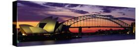 Sydney Harbour Bridge at Sunset, Sydney, Australia-null-Stretched Canvas