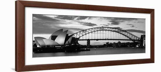 Sydney Harbour Bridge at Sunset, Sydney, Australia-null-Framed Photographic Print