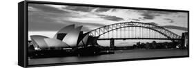 Sydney Harbour Bridge at Sunset, Sydney, Australia-null-Framed Stretched Canvas