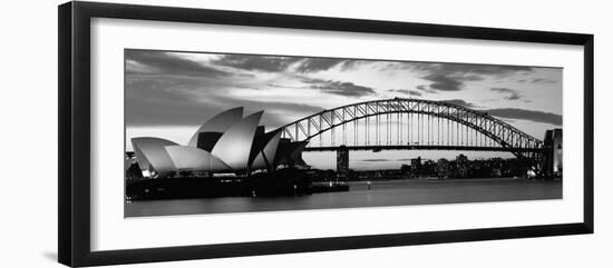 Sydney Harbour Bridge at Sunset, Sydney, Australia-null-Framed Premium Photographic Print