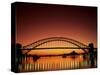 Sydney Harbour Bridge at Sunset, Sydney, New South Wales, Australia-Steve Vidler-Stretched Canvas