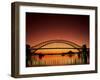 Sydney Harbour Bridge at Sunset, Sydney, New South Wales, Australia-Steve Vidler-Framed Photographic Print