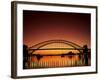 Sydney Harbour Bridge at Sunset, Sydney, New South Wales, Australia-Steve Vidler-Framed Photographic Print