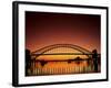 Sydney Harbour Bridge at Sunset, Sydney, New South Wales, Australia-Steve Vidler-Framed Photographic Print