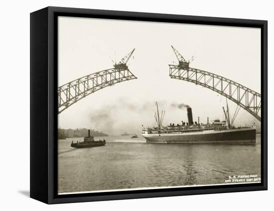 Sydney Harbour Bridge, Australia - Construction-null-Framed Stretched Canvas