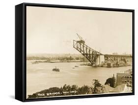 Sydney Harbour Bridge, Australia - Construction-null-Framed Stretched Canvas