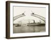 Sydney Harbour Bridge, Australia - Construction-null-Framed Photographic Print