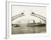 Sydney Harbour Bridge, Australia - Construction-null-Framed Photographic Print