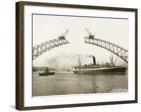 Sydney Harbour Bridge, Australia - Construction-null-Framed Photographic Print