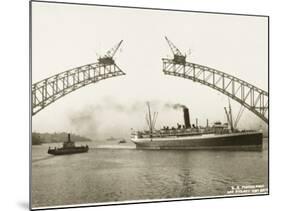 Sydney Harbour Bridge, Australia - Construction-null-Mounted Photographic Print