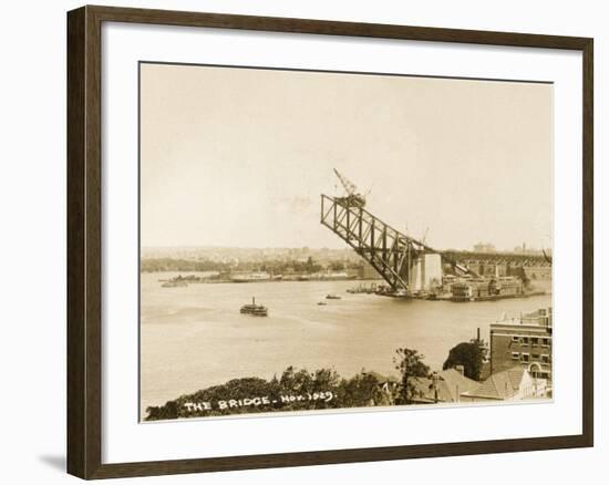 Sydney Harbour Bridge, Australia - Construction-null-Framed Photographic Print