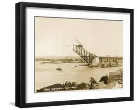 Sydney Harbour Bridge, Australia - Construction-null-Framed Photographic Print