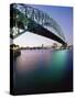 Sydney Harbour Bridge, Circular Quay Pier, Sydney, New South Wales, Australia, Pacific-Alain Evrard-Stretched Canvas