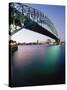 Sydney Harbour Bridge, Circular Quay Pier, Sydney, New South Wales, Australia, Pacific-Alain Evrard-Stretched Canvas