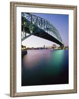 Sydney Harbour Bridge, Circular Quay Pier, Sydney, New South Wales, Australia, Pacific-Alain Evrard-Framed Photographic Print