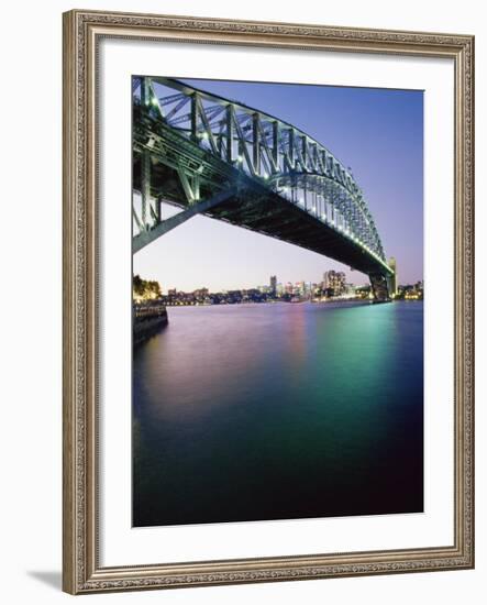 Sydney Harbour Bridge, Circular Quay Pier, Sydney, New South Wales, Australia, Pacific-Alain Evrard-Framed Photographic Print